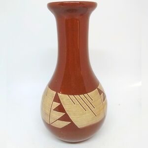 Sioux Pottery Vase Signed